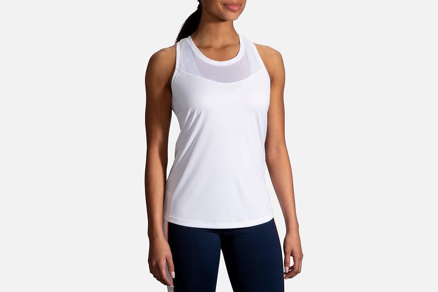 Brooks Stealth Women Sport Clothes & Running Tank White ABM076341